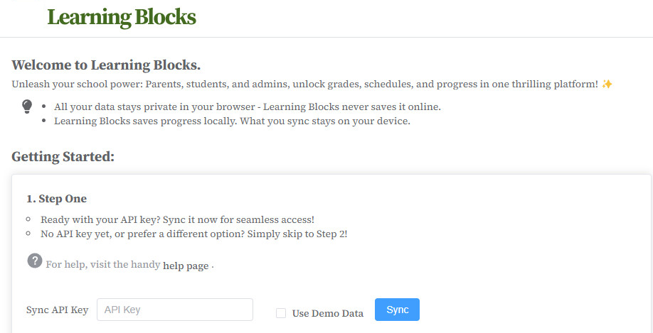 Learning Blocks